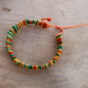 Melon Seed Bracelet // Yellow-Green-Orange