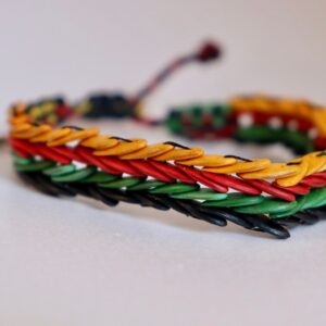 Melon Seed Bracelet // Rasta Colours