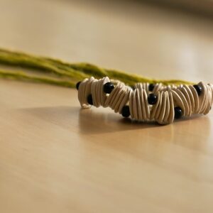 Beaded Melon Seed Bracelet // Natural